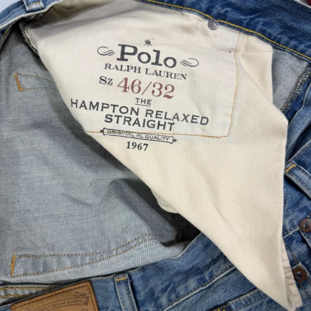 Polo Ralph Lauren Mens Hampton Relaxed Straight Big & Tall‎ 46 X 32 Denim Jeans